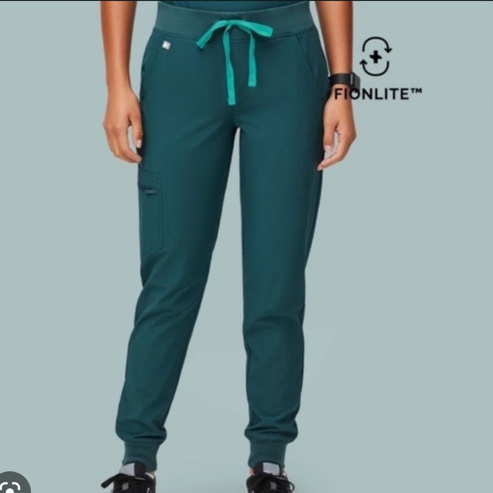 Women’s FIGS Caribbean Blue FIONLITE Jogger Scrub Pants XS